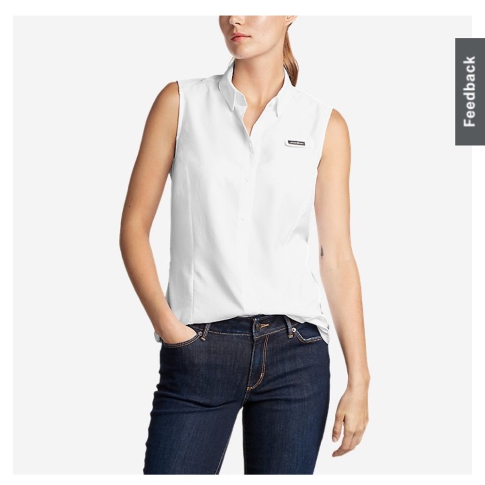 Moisture-wicking, sun protection sleeveless shirt